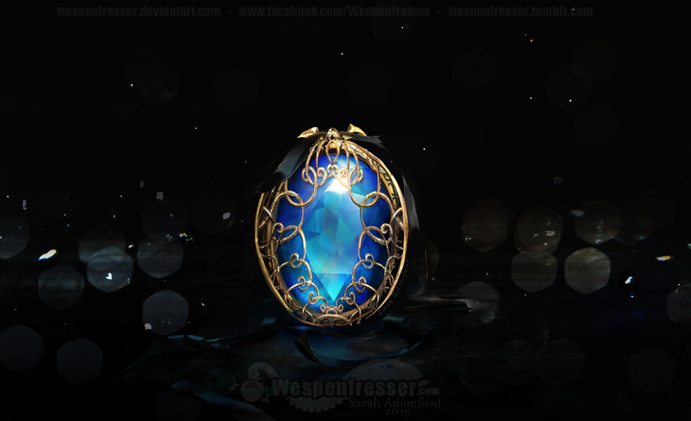 Blue crystal | jewelry design| digital painting | photoshop